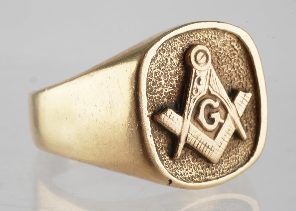 14K MASONIC GOLD RING14K gold Masonic 363a0a