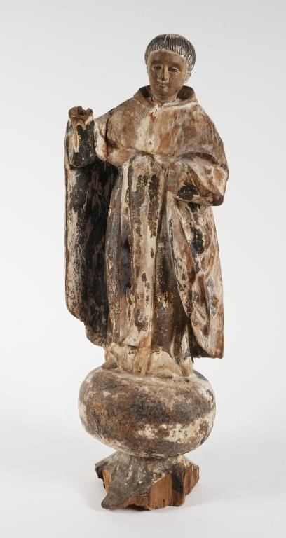 CHRISTIAN SAINT STATUEHand carved 363a0b