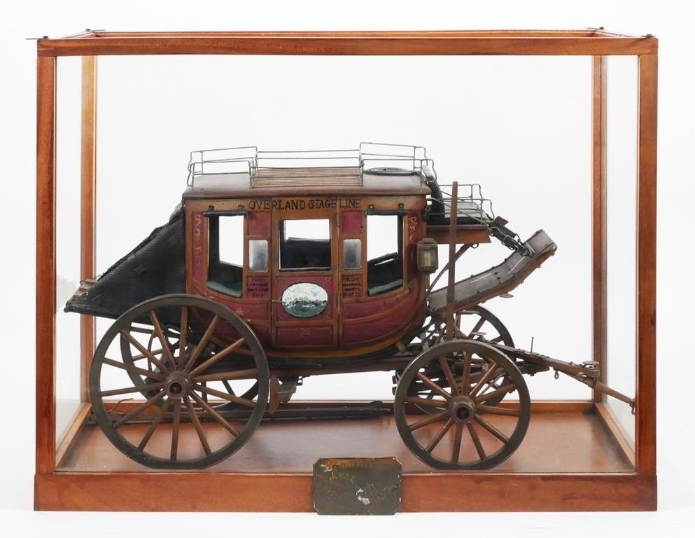 DETAILED STAGE COACH MODEL SIGNEDHighly 363a41