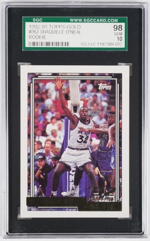 TOPPS SHAQUILLE O'NEAL RC, SGC