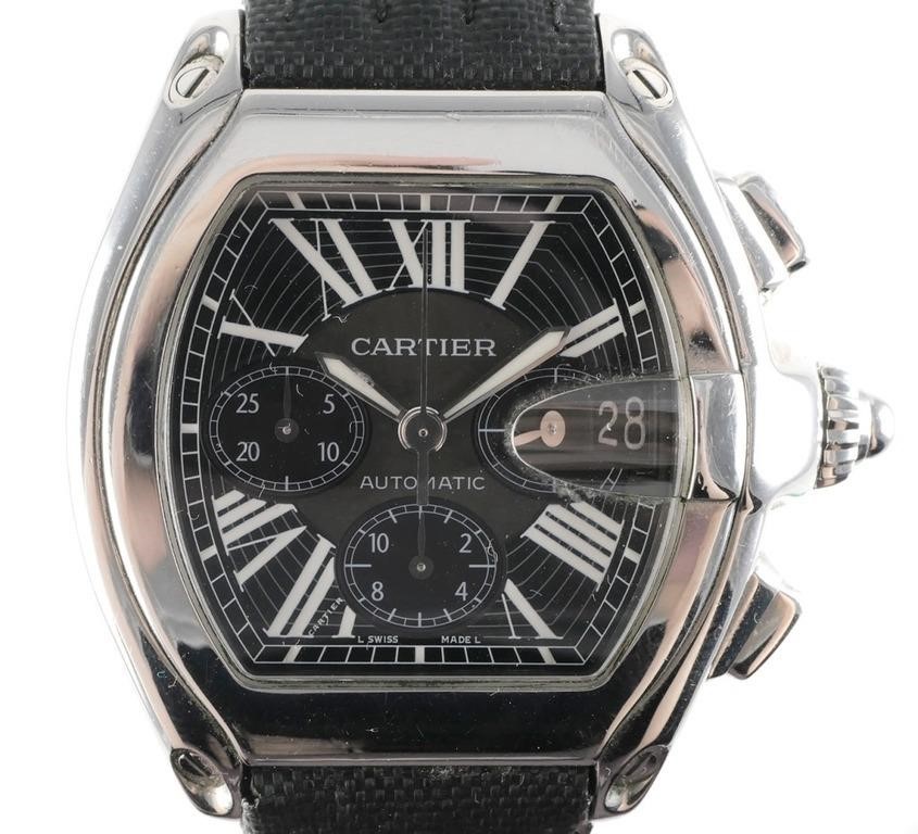 CARTIER 2816 ROADSTER WATCH BLACK 363aa5