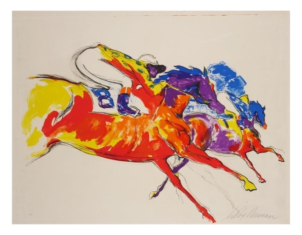 LEROY NEIMAN HORSE RACING PRINTER'S