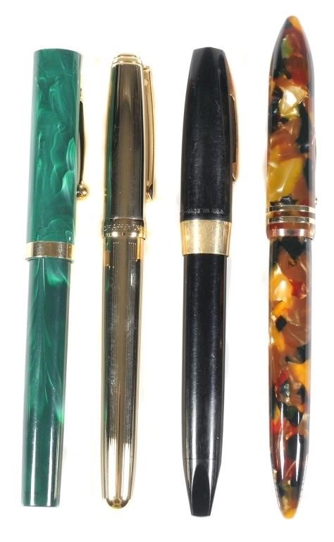 FOUR SHEAFFER FOUNTAIN PENS 18K 3661e9