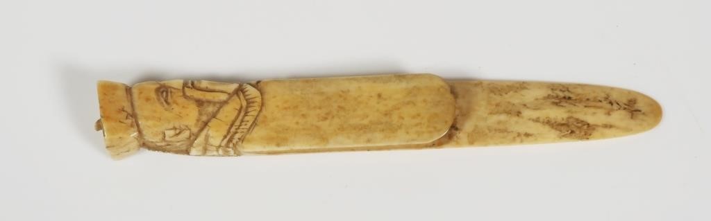 CHINESE IVORY SCHOLAR BOOKMARK