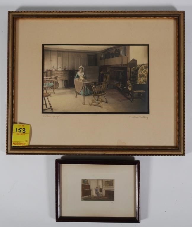 2 WALLACE NUTTING HAND COLORED PHOTOGRAPHS