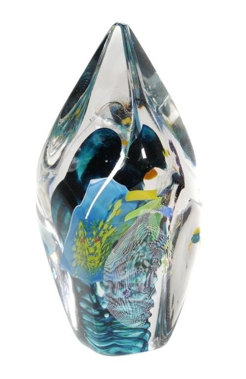 SIGNED ART GLASS VASE