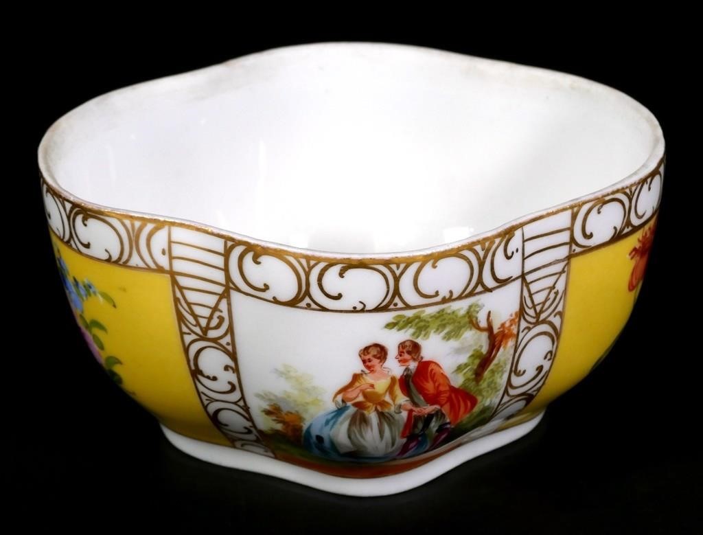 SMALL MEISSEN SIGNED BOWL