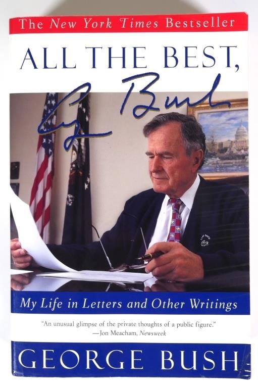 GEORGE HW BUSH SIGNED BOOK 3662db