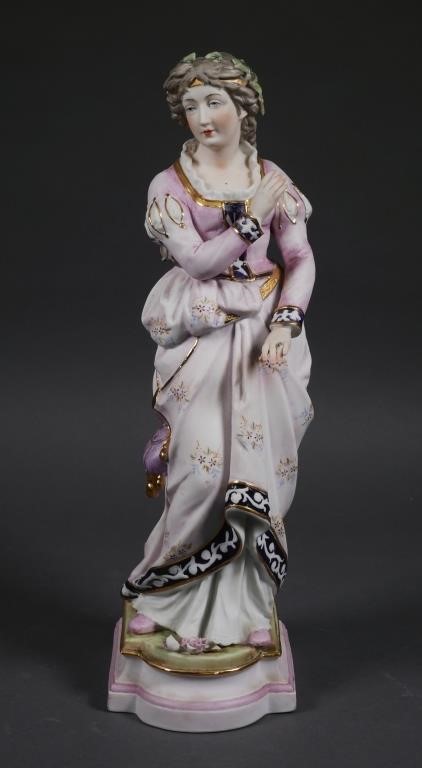 LARGE KALK BISQUE PORCELAIN FIGURINEVictorian