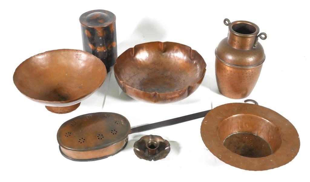 COLLECTION OF HAMMERED COPPERGroup of