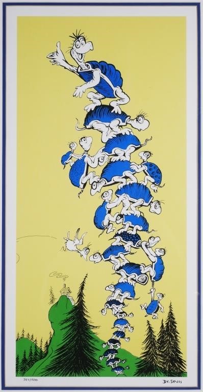 DR SEUSS LIMITED EDITION LITHOGRAPH Turtle 366376