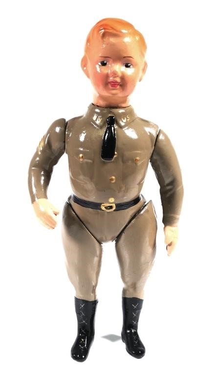 COMPOSITION DOLL IN US ARMY WWI 3663cb