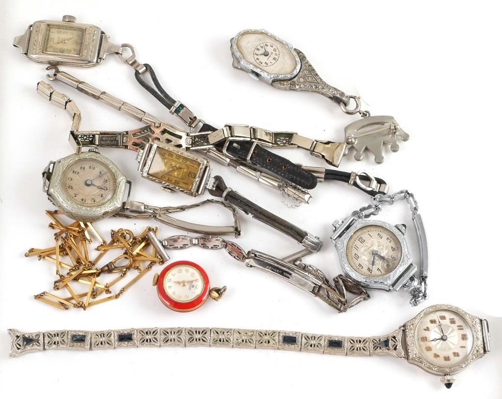 LOT OF VINTAGE WATCHES AND PARTS