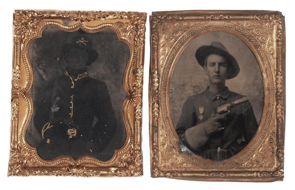 (2) TINTYPES, SPANISH-AMERICAN,