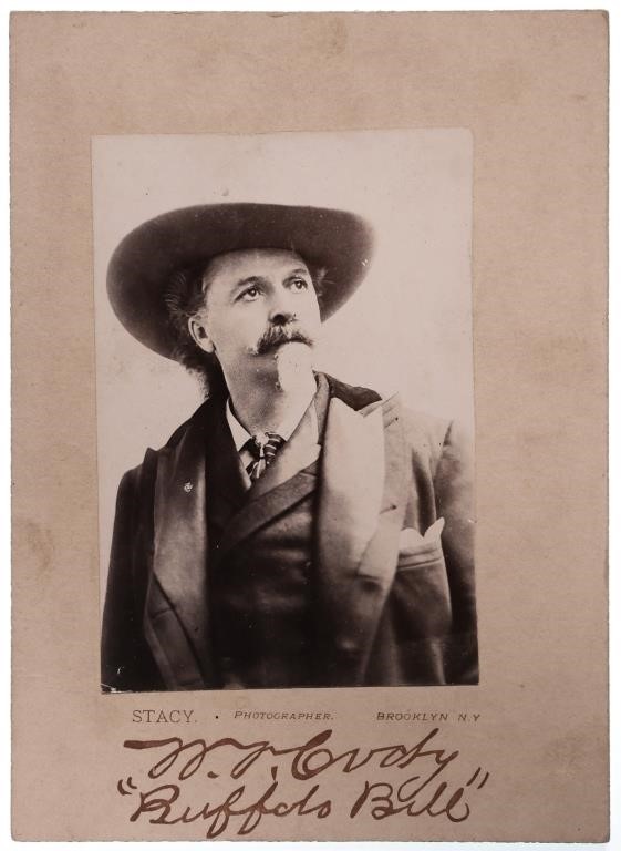 BUFFALO BILL CODY MOUNTED PHOTOGRAPHWilliam 36644d