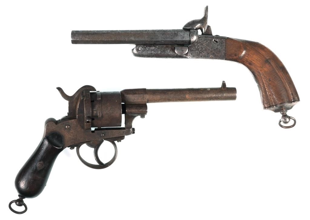 19C CONTINENTAL PINFIRE PISTOLSTwo