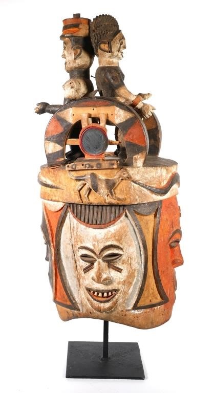 ASUFU FOUR-FACED WOODEN MASKAsufu