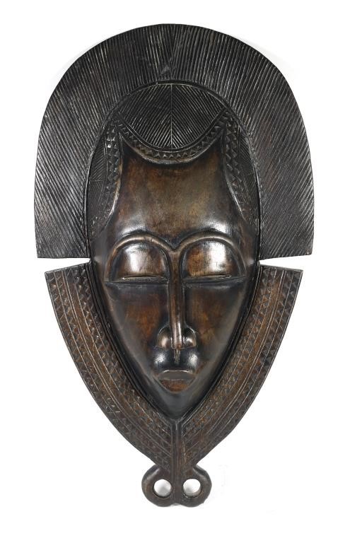 AFRICAN GURO WOODEN MASKCarved 3664c3