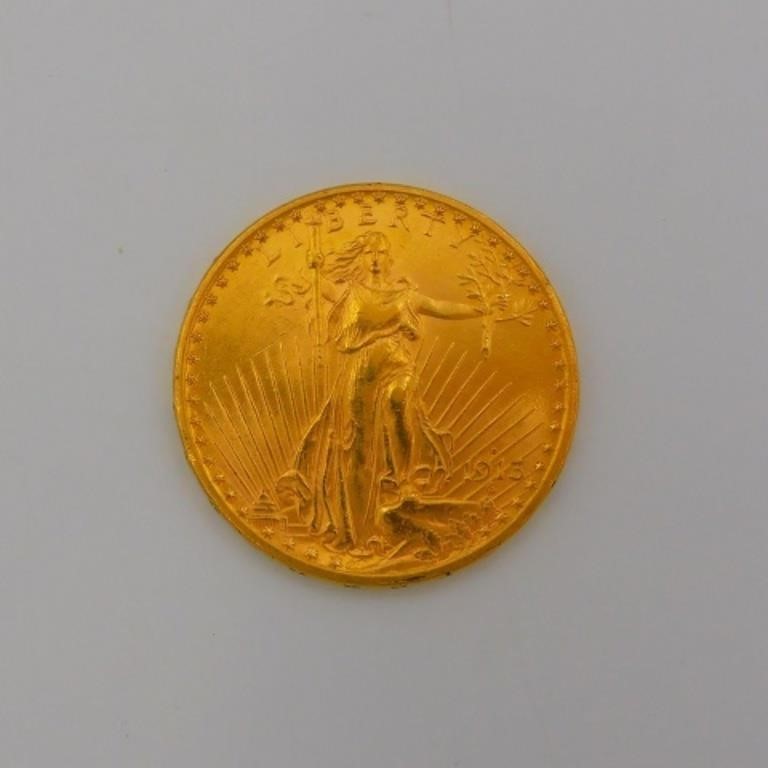 1913 D 20 DOLLAR GOLD COIN ST  366523