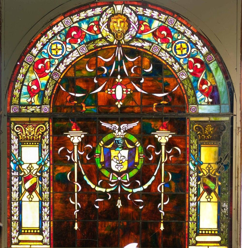 PALATIAL ANTIQUE STAINED GLASS