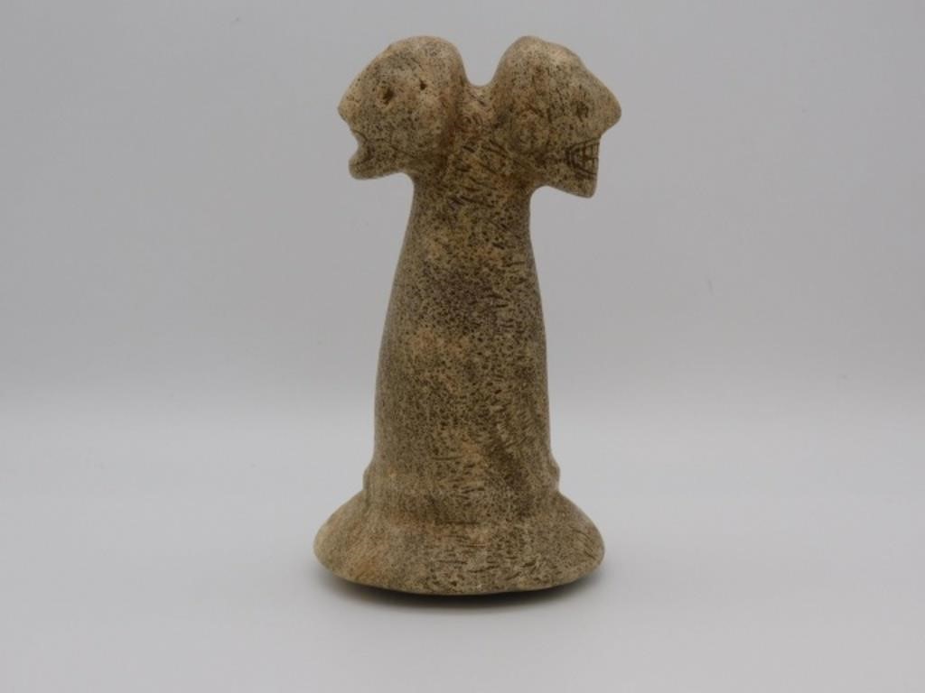 TAINO, TWO HEADED PESTLE, ONE WITH