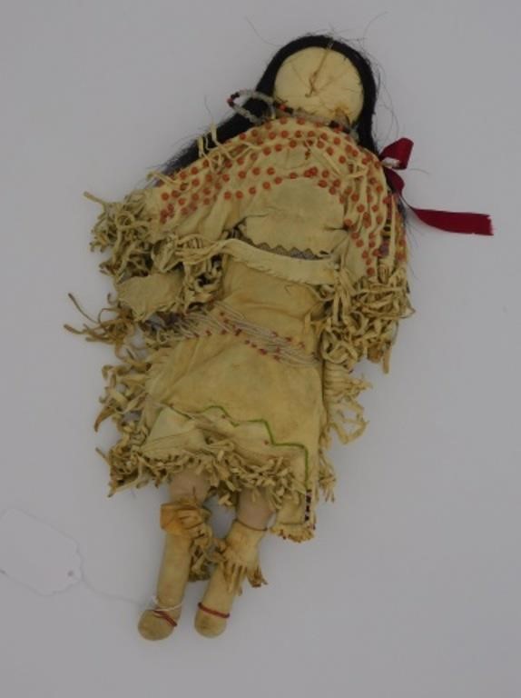 COMANCHE BEADED DOLL, CA. 1890. BEADED