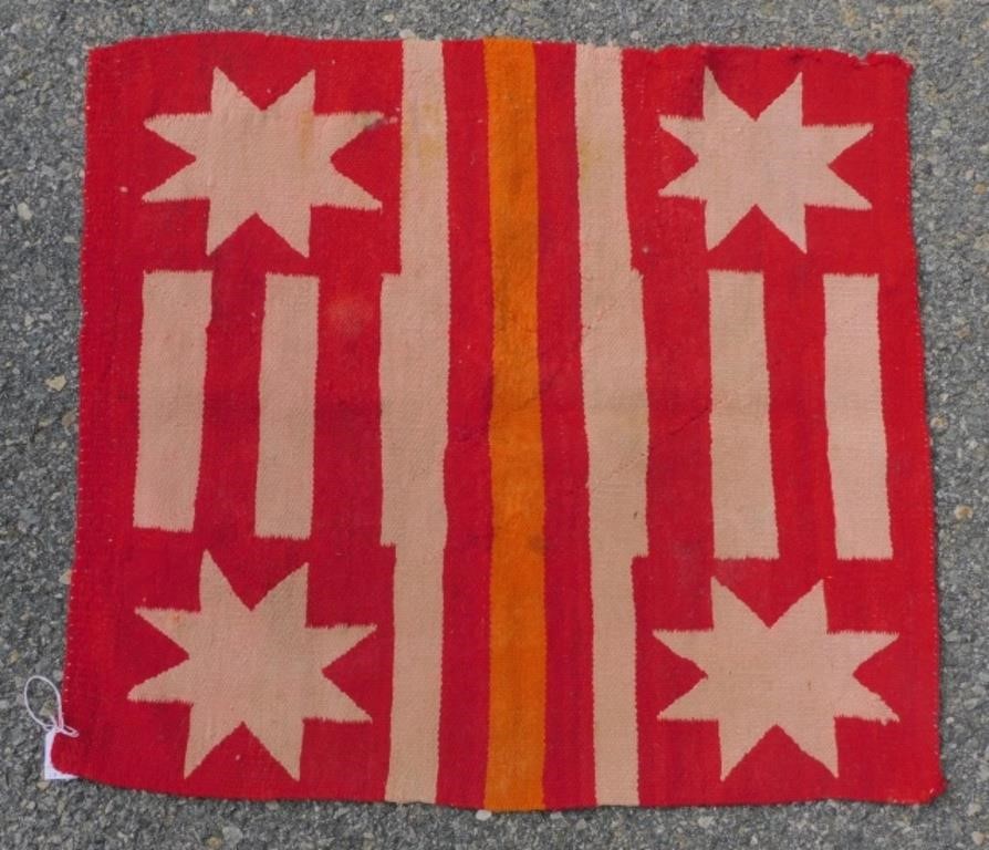 NAVAJO DINE SADDLE BLANKET, CA. 1930.