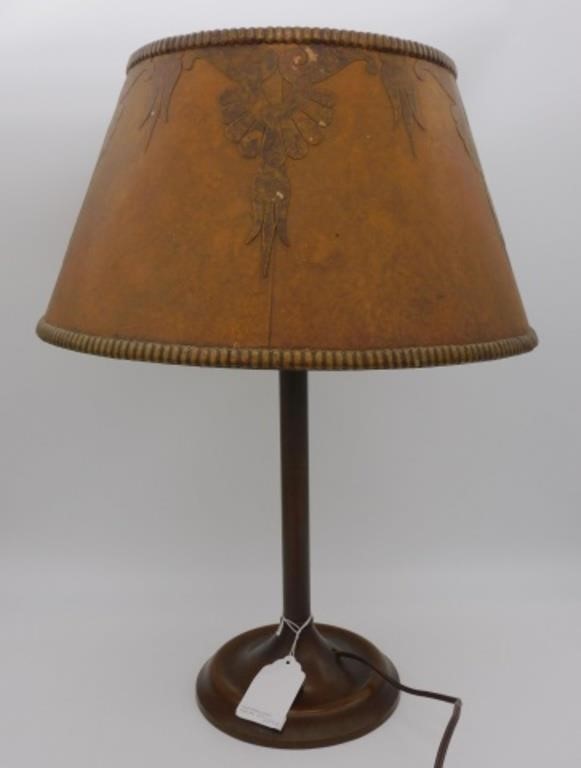 ARTS AND CRAFTS COPPER TABLE LAMP  366632