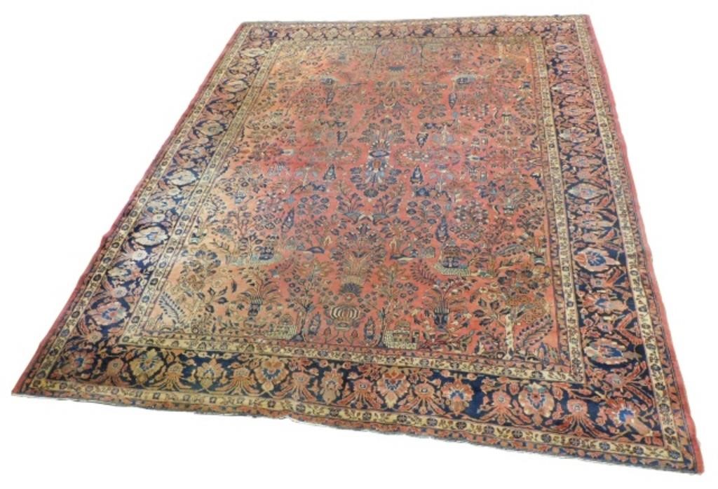 SEMI-ANTIQUE ROOM SIZED SAROUK