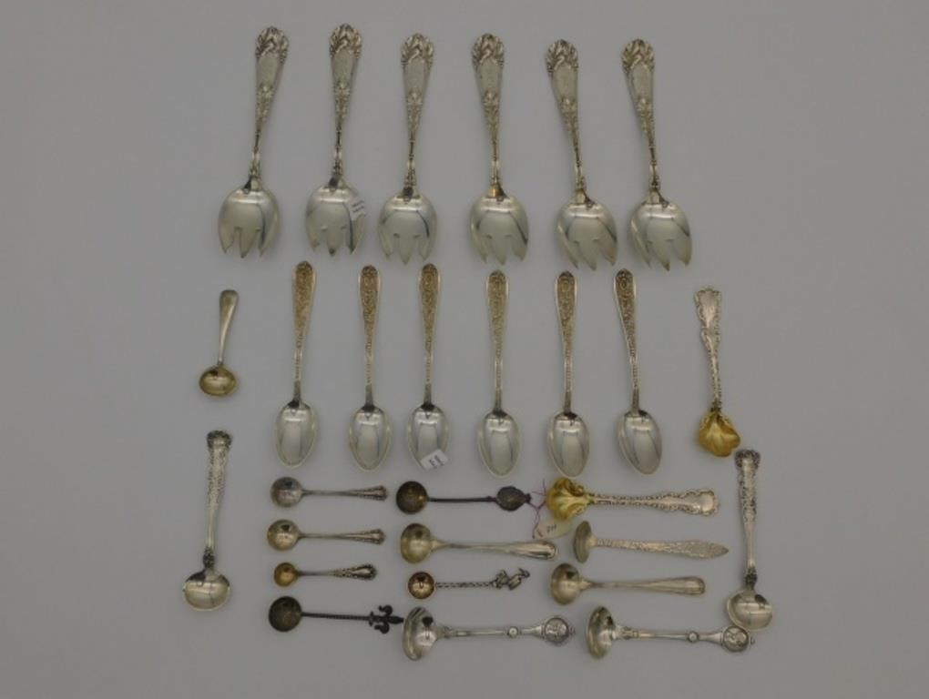  29 STERLING SILVER SPOONS TO 36668c