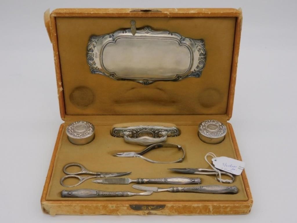 GORHAM STERLING SILVER BOXED VANITY