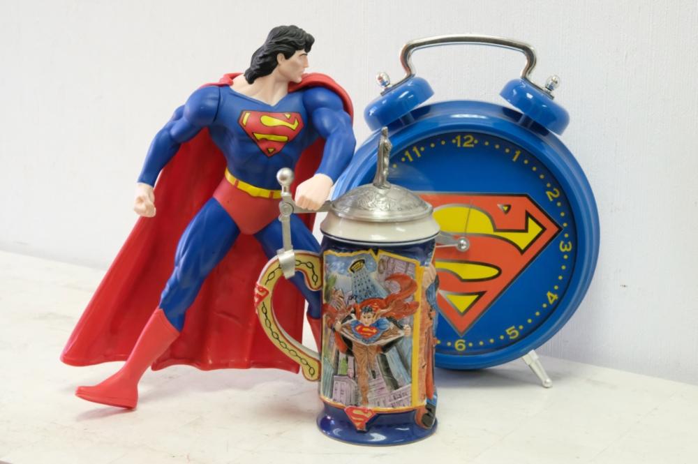 DC COMICS SUPERMAN STEIN CLOCK 3666d4