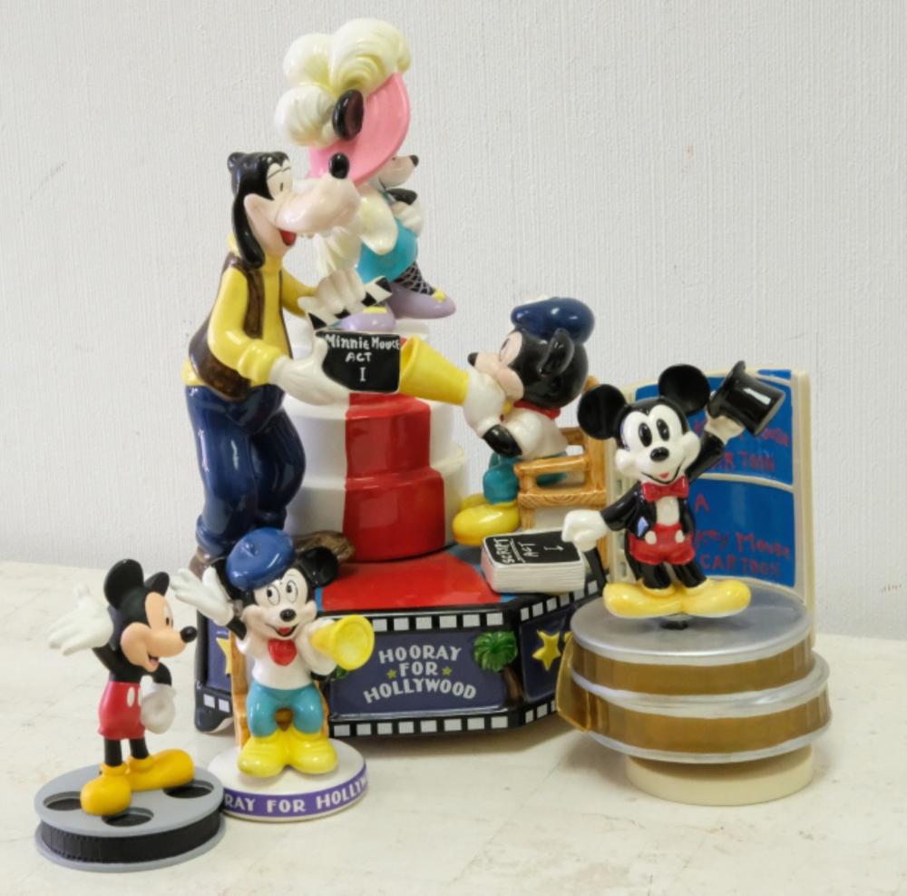 GROUP, FOUR DISNEY FIGURAL PIECES