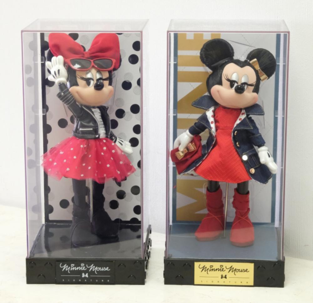 TWO DISNEY MINNIE MOUSE SIGNATURE