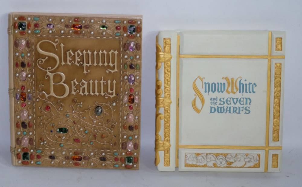 TWO DISNEY TREASURE BOOK BOXES,