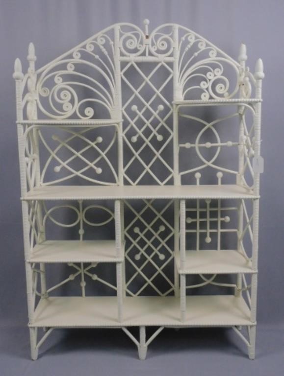 VICTORIAN WICKER ETAGERE OR WHATNOT 366767