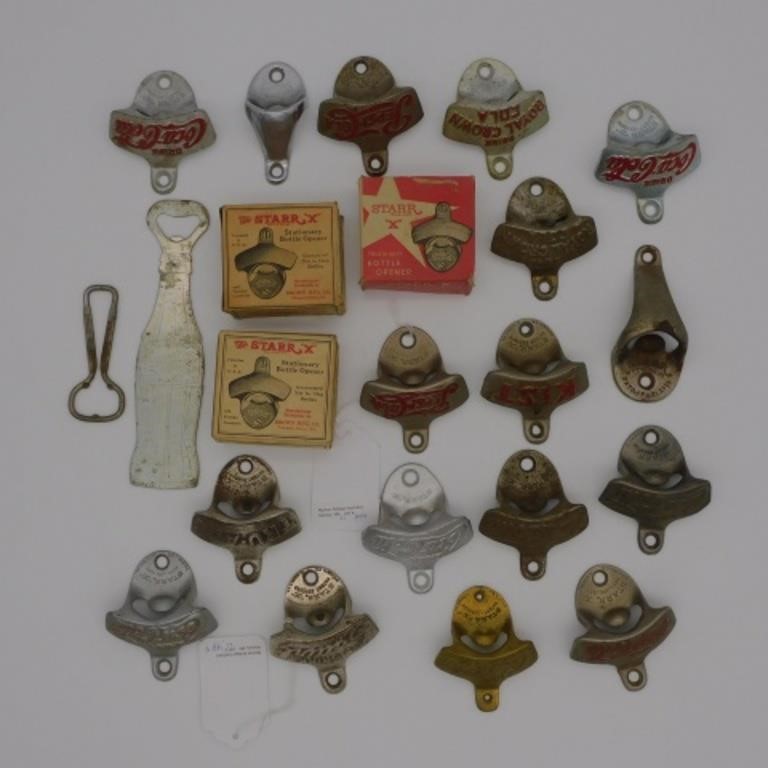 (22) VINTAGE BOTTLE OPENERS. TO