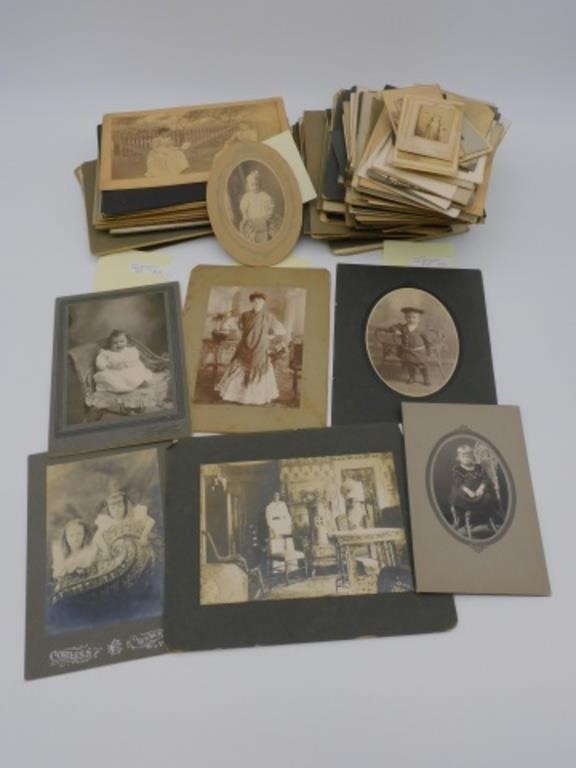 LARGE LOT OF CABINET CARDS AND 3667cb