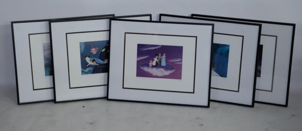 GROUP, 5 PRINTS FROM "PETER PAN",