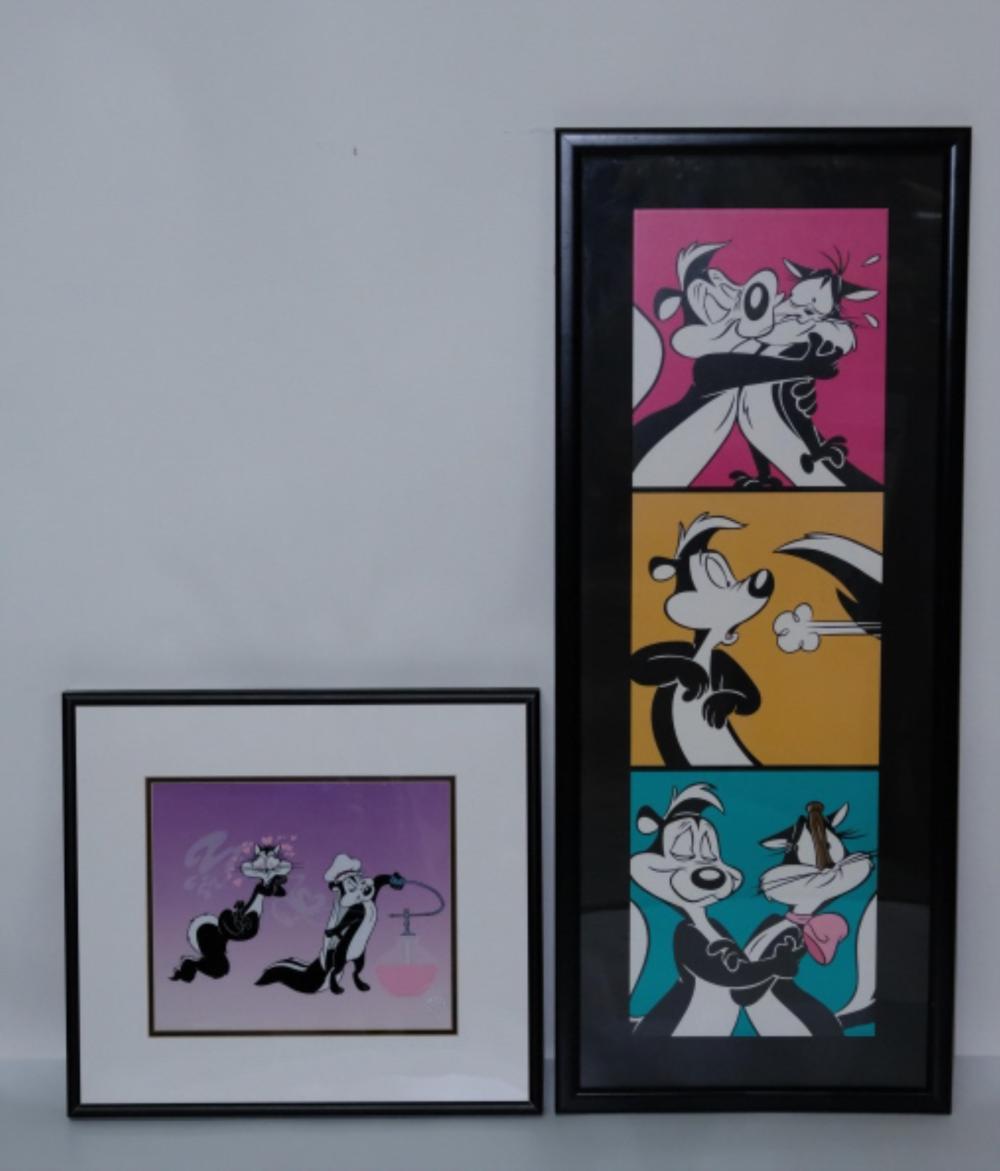 2 PEPE LE PEW & PENELOPE LIMITED EDITIONS