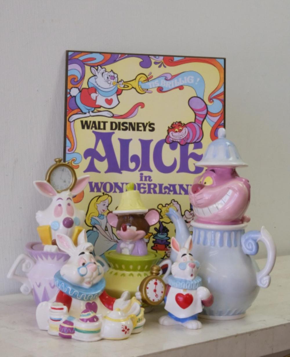 6 PCS ALICE IN WONDERLAND CANISTER 36680b