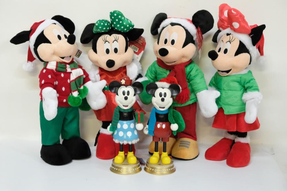 4 MICKEY MINNIE HOLIDAY GREETERS 366818