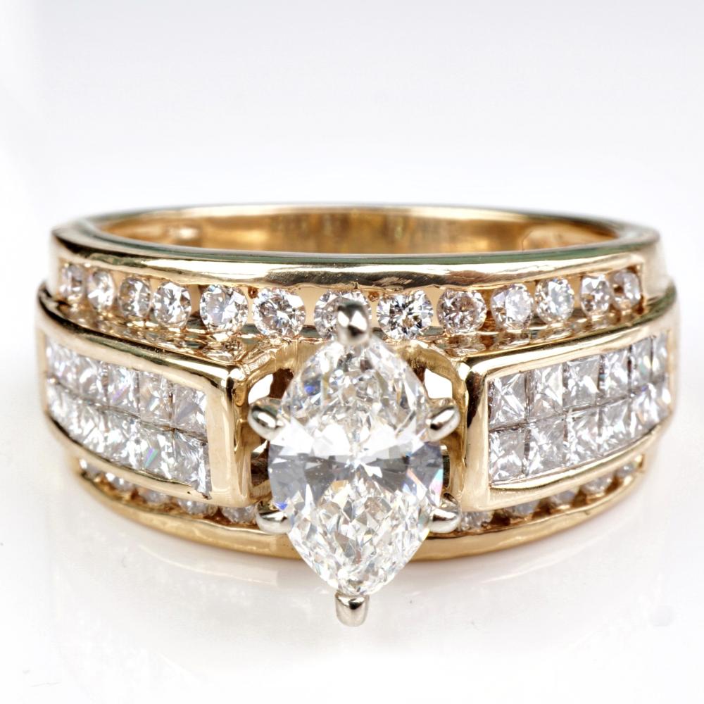 14K YG VS DIAMOND RING SZ 614k 366877