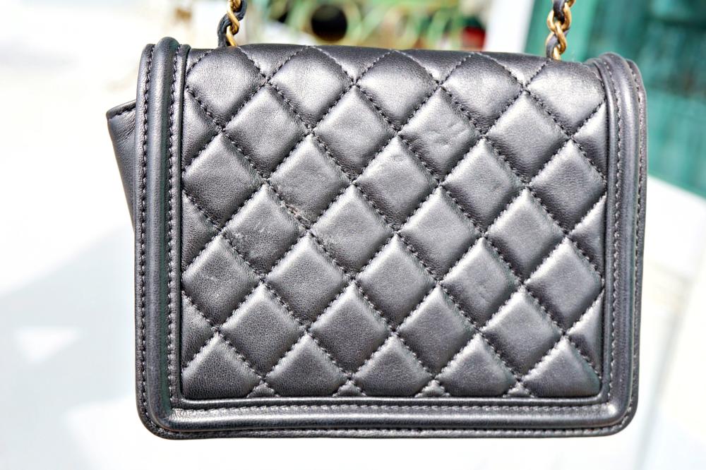 CHANEL MINI LAMBSKIN FLAP BAG EMBELLISHED 3668cc