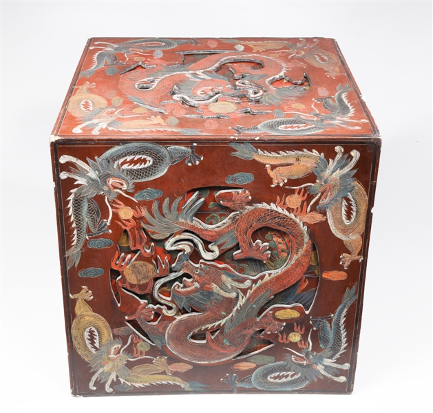 Chinese lacquer stacking boxes 36690c