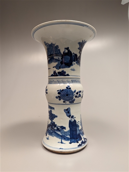 Chinese Kangxi-style, blue and