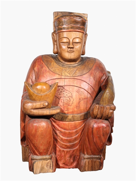 Large size Chinese carved seated 366a02