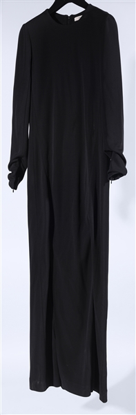 Black floor-length Celine dress