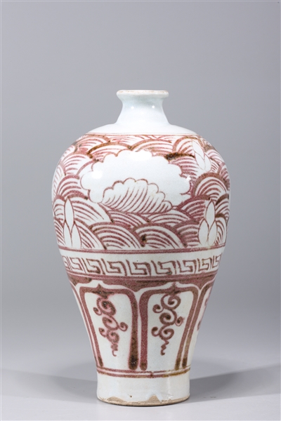 Chinese red and white porcelain