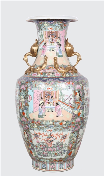 Large Chinese ceramic famille rose